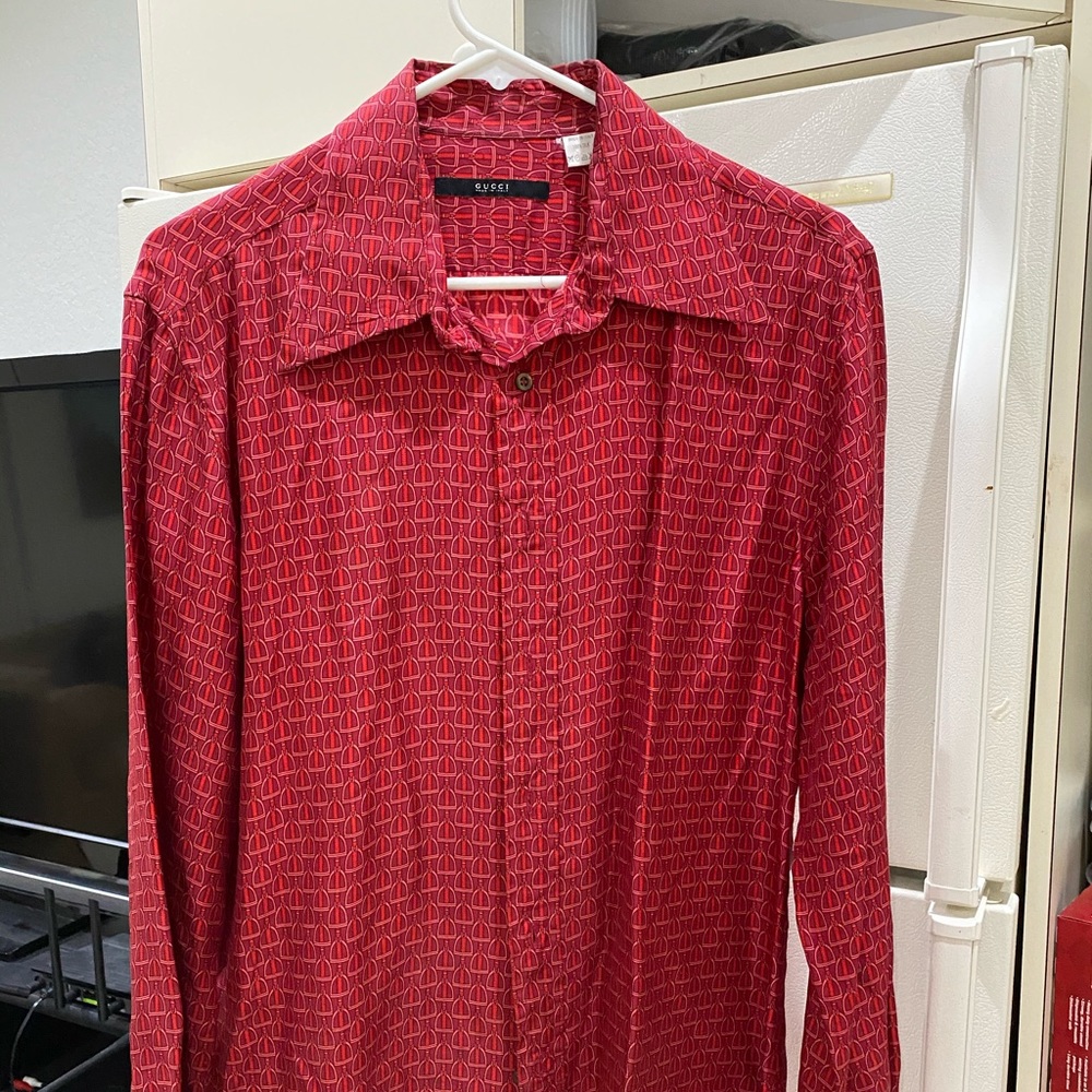 Gucci button down 41/16